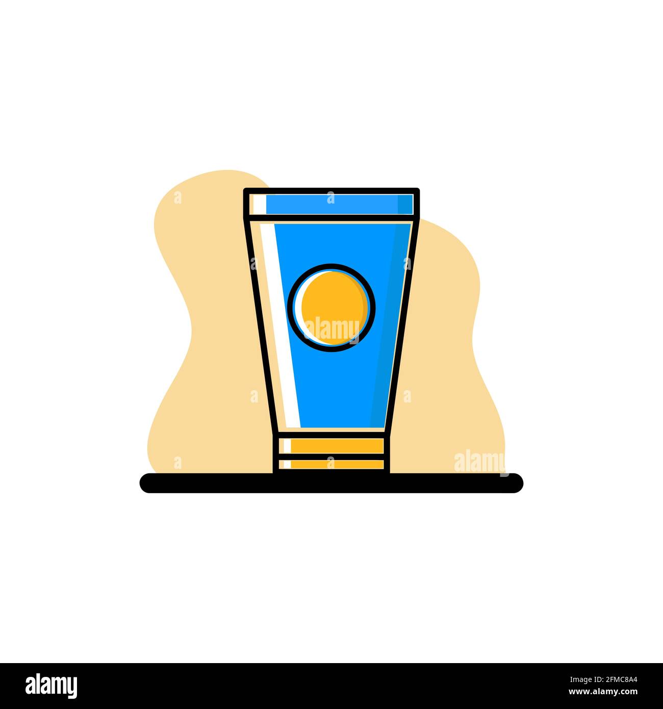 Sonnencreme Lotion UV Vector Icon konzeptionelle Design Illustration eps10 toll Für beliebige Zwecke Stock Vektor