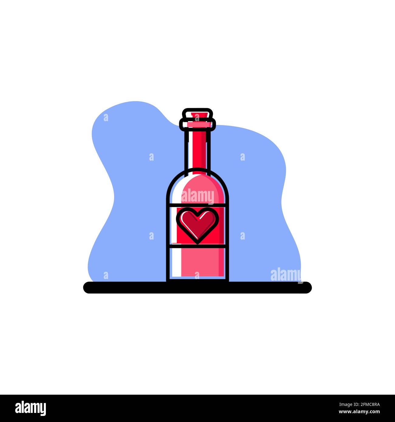 Love Bottle konzeptuelle Vektor-Symbol Illustration Design eps10 toll für Alle Zwecke Stock Vektor