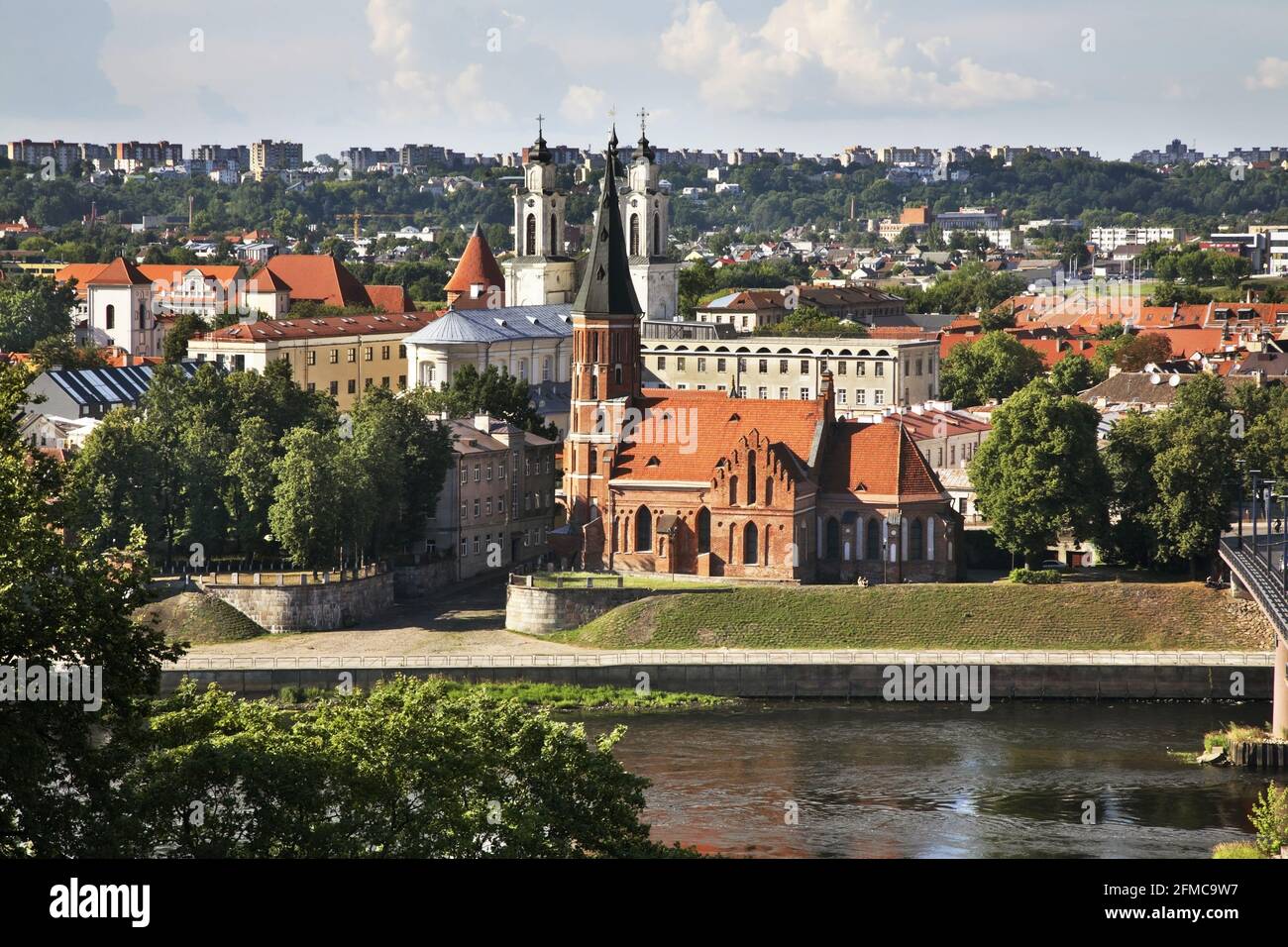 Vytautas große Brücke in Kaunas. Litauen Stockfoto