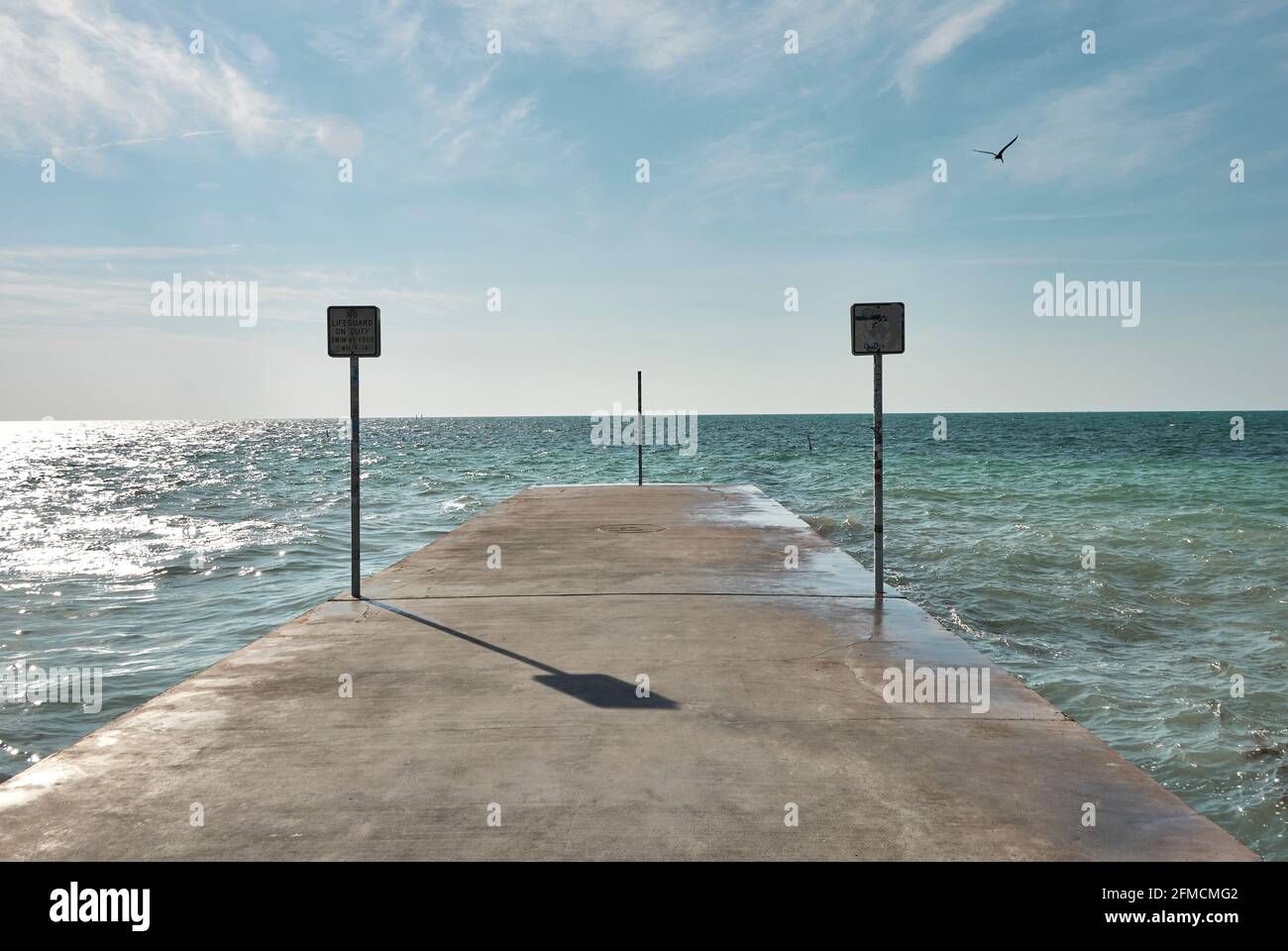 Emma Carrero Cates Pier am südlichsten Punkt des US-amerikanischen Kontinents In Key West Stockfoto