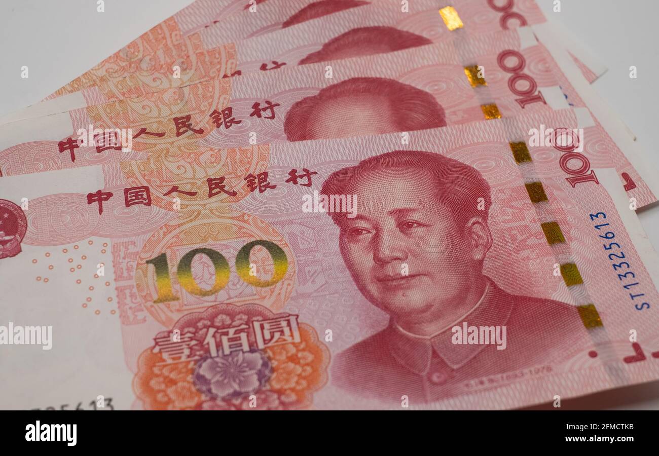 Chinesisches Finanzsystem. Einkommens- und Zahlungskonzept Stockfoto