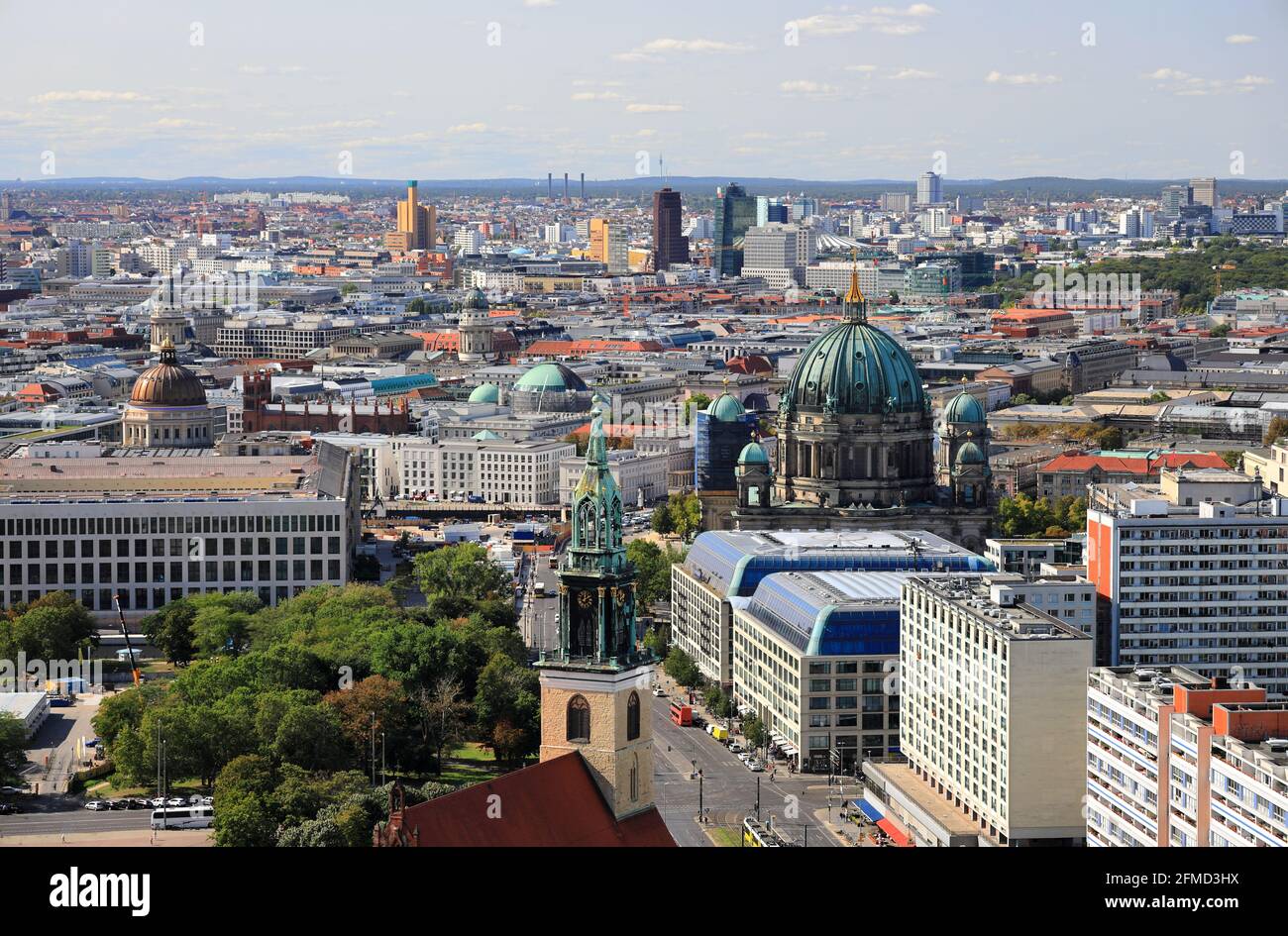 Berlin - Luftaufnahme. Deutschland, Europa. Stockfoto
