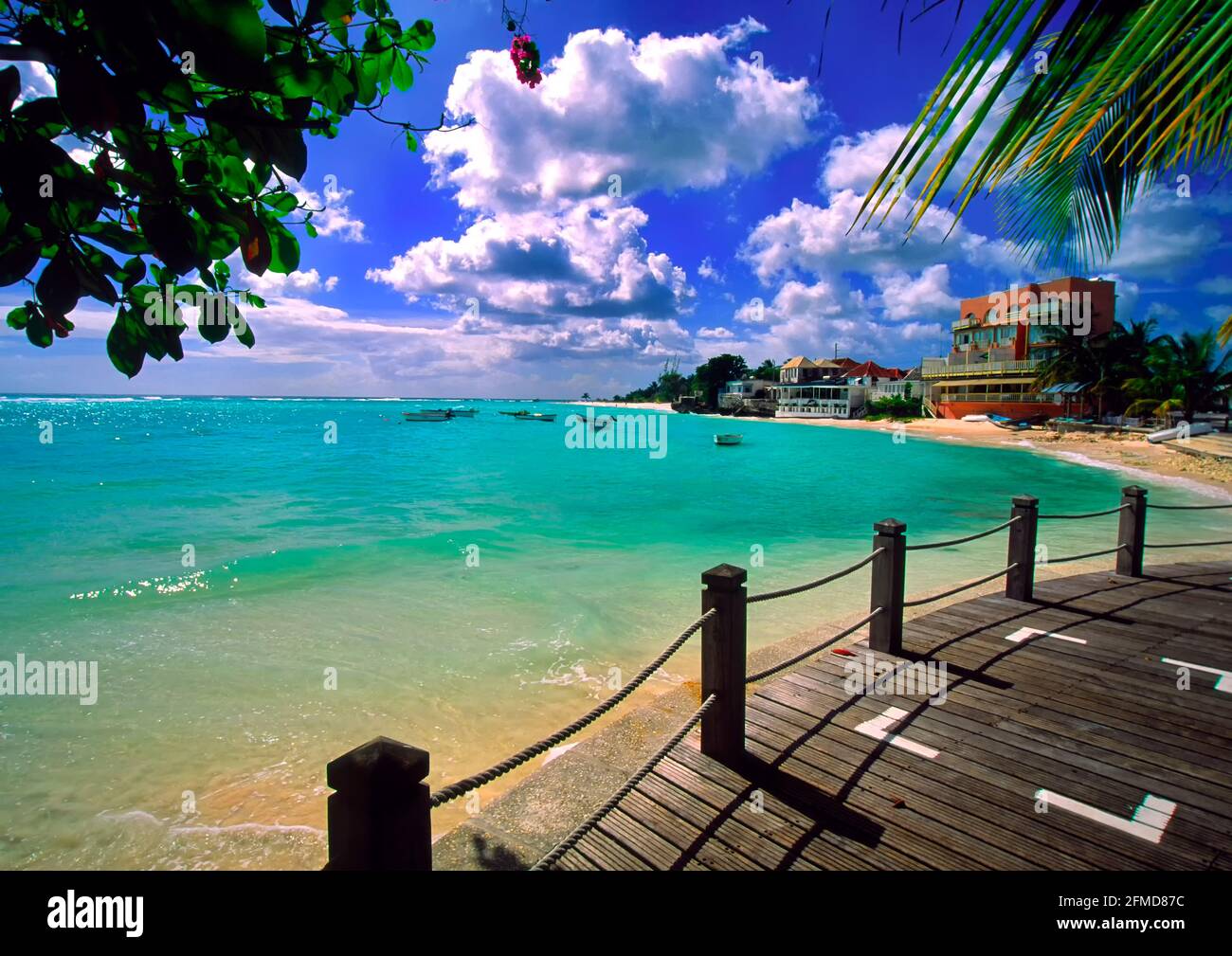 St. Lawrence Gap auf Barbados Stockfoto