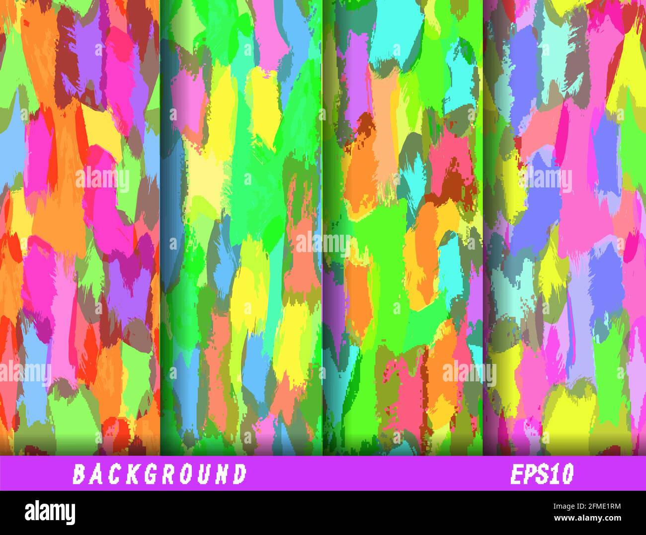 Set von abstrakten Vektormustern für eine Vielzahl von Anwendungen, Hintergründen, Banner, Poster, Texturen, Drucke und Design. Vektorgrafiken Stock Vektor