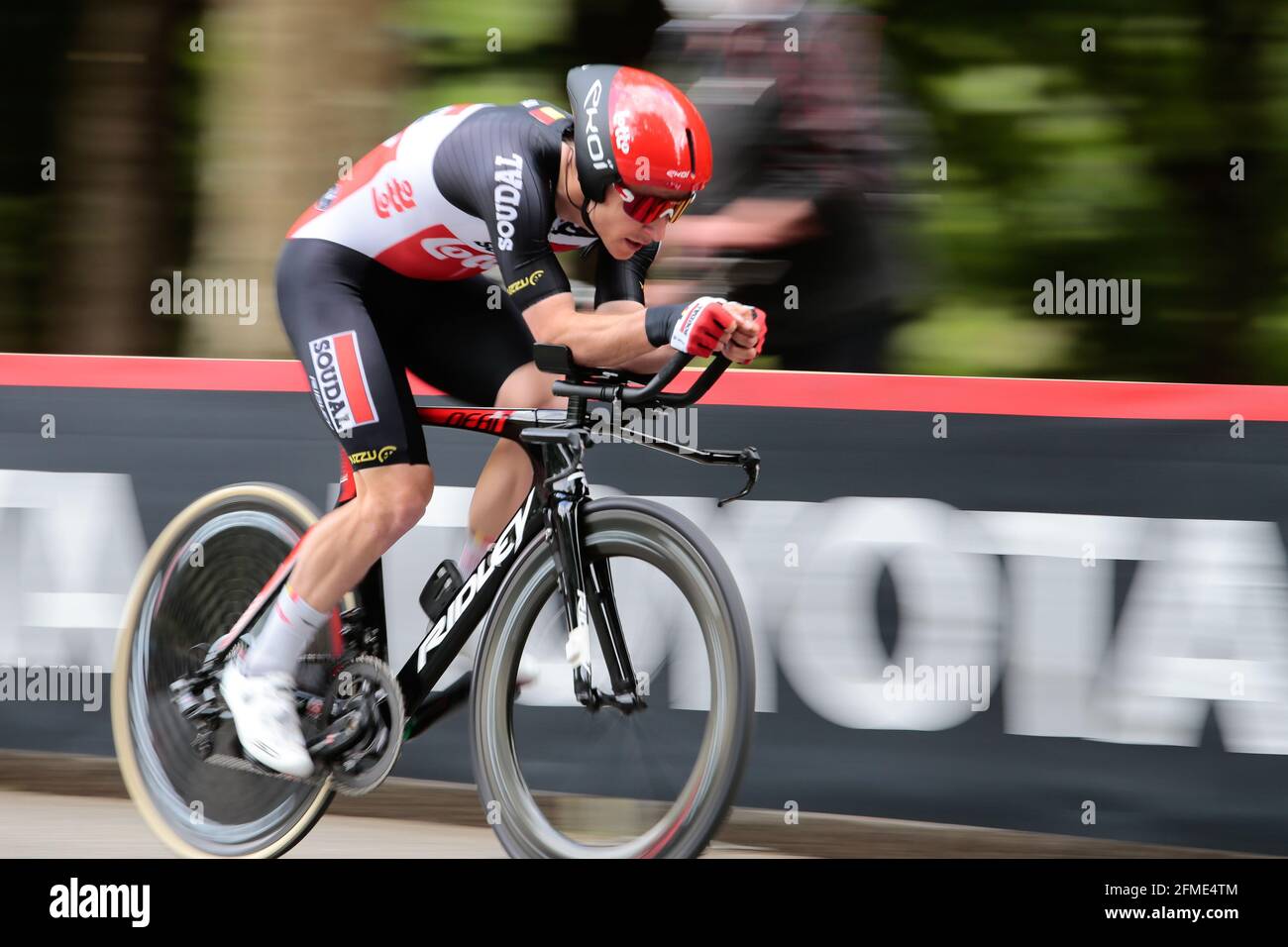 DE BUYST Jasper Bel (LOTTO SOUDAL) während der Italien-Rundfahrt, Giro d'Italia 2021, Etappe 1, Einzelzeitfahren Torino - Turin am 8. Mai 2021 in Ita Stockfoto