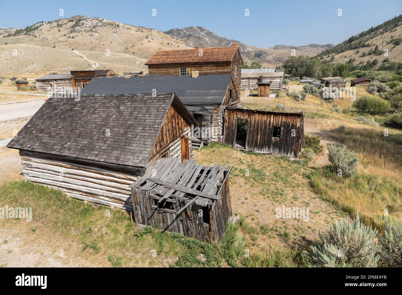 Bannack Geisterstadt, Montana, USA Stockfoto