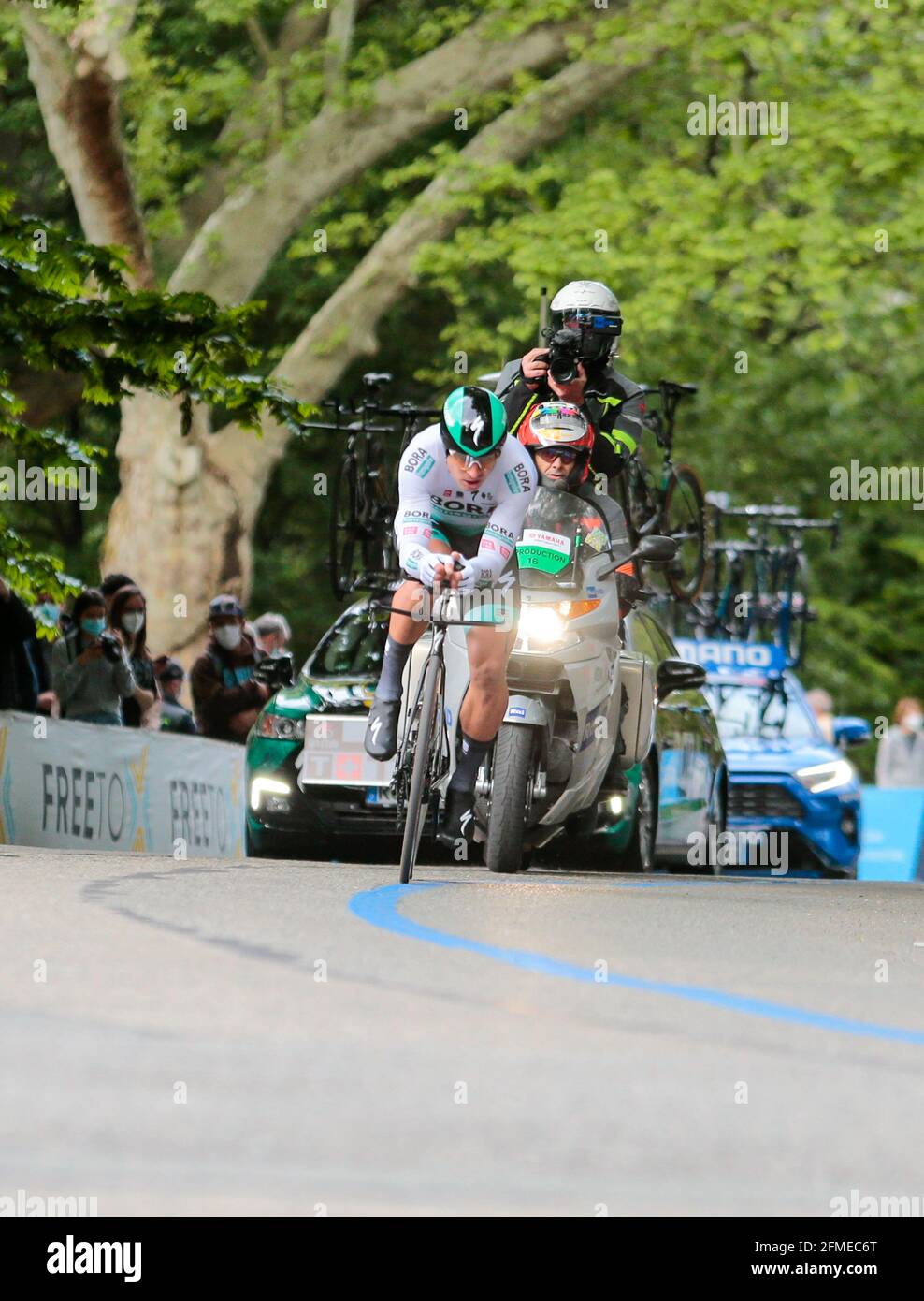Peter Sagan (SVT) Bora-Hansgrohe während der Italien-Rundfahrt, Giro d'Italia 2021, Etappe 1, Einzelzeitfahren (ITT) Turin - Turin (8,6 km) am 8. Mai 2021 in Italien - Foto Nderim Kaceli / DPPI / LiveMedia Stockfoto