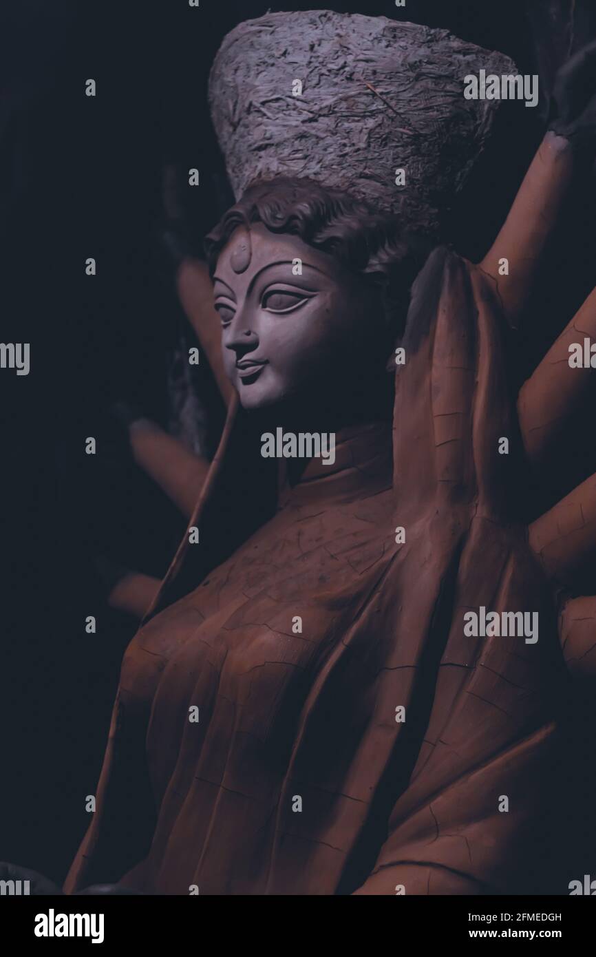 Foto von Durga Idol in Indien Stockfoto