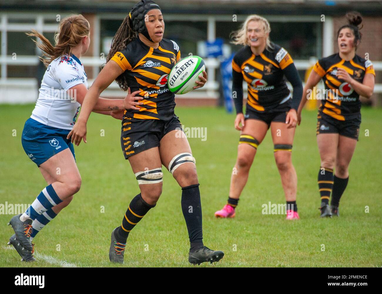 London, Großbritannien. Mai 2021. Sadia Kabeye (Sadia Kabeya Wesps #7) während des Spiels der Allianz Premier 15 zwischen Wespen Women und Bristol Bears auf dem Twyford Avenue Sports Ground in London, England Quelle: SPP Sport Press Foto. /Alamy Live News Stockfoto