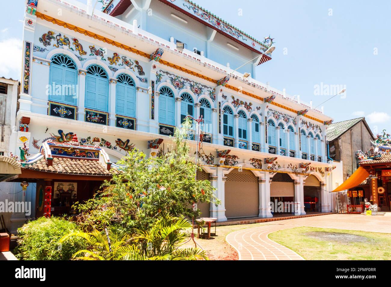 Heiligtum der heitere Licht Auf Phang Nga Road in der alten Stadt Phuket BHZ Stockfoto