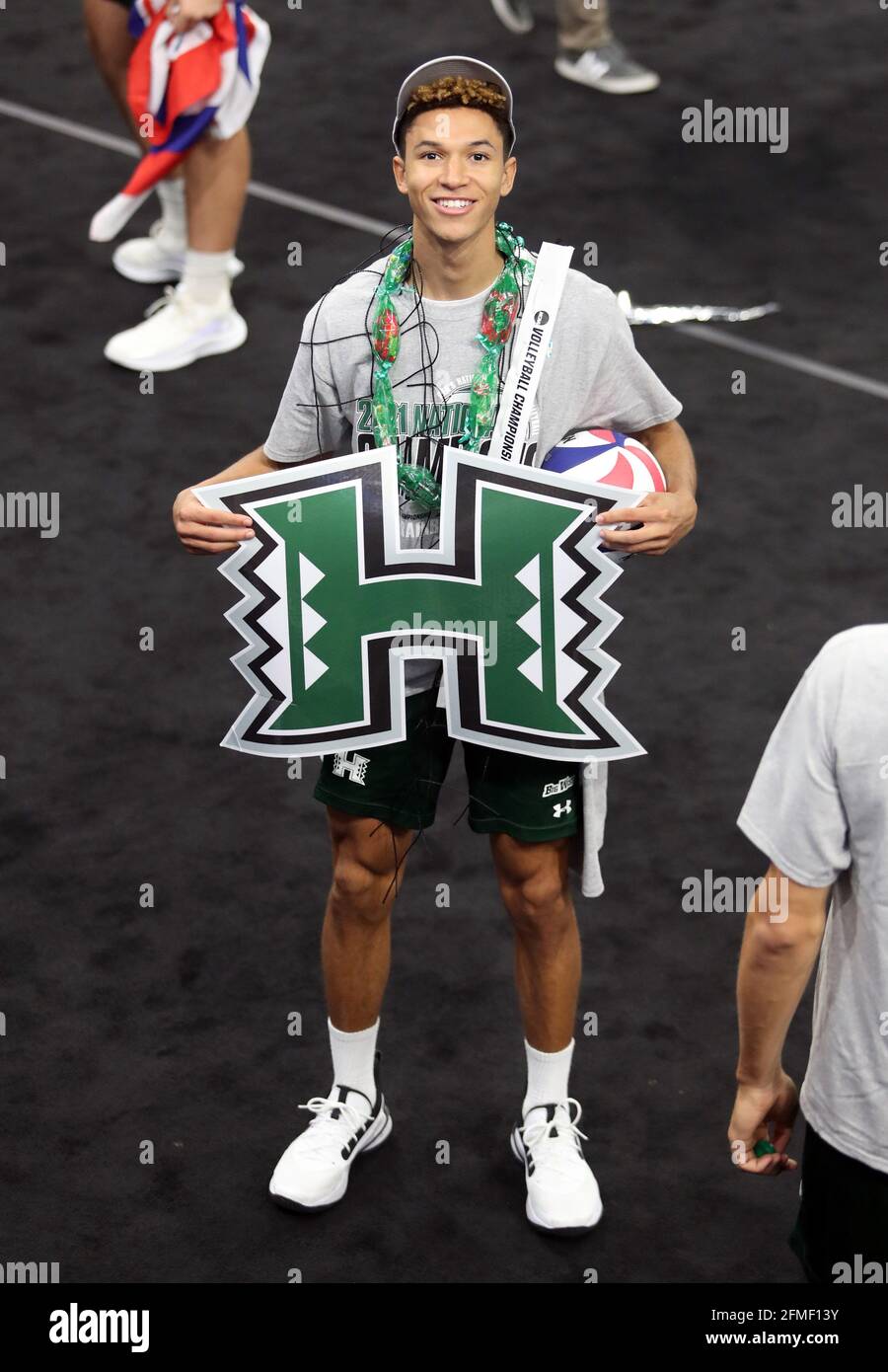 8. Mai 2021 Hawaii Rainbow Warriors vor dem Hitter Chaz Galloway 1