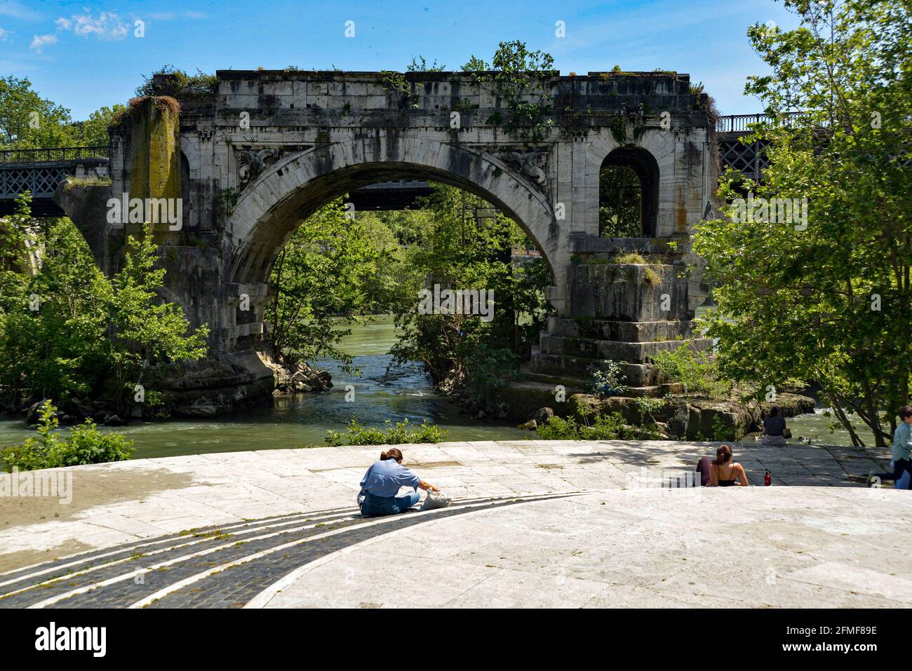 ISOLA TIBERINA MAGGIO 2021 Stockfoto