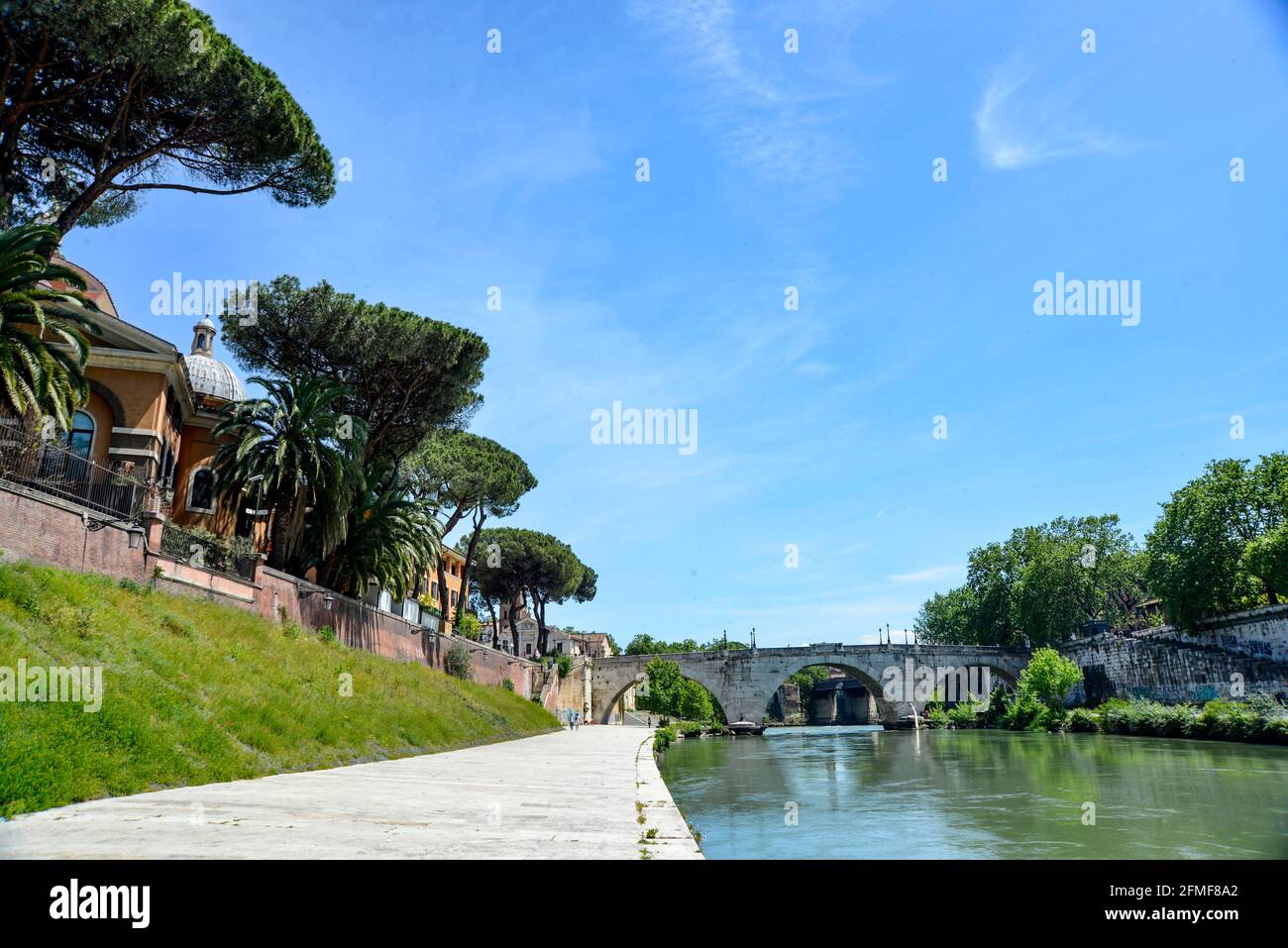 ISOLA TIBERINA MAGGIO 2021 Stockfoto