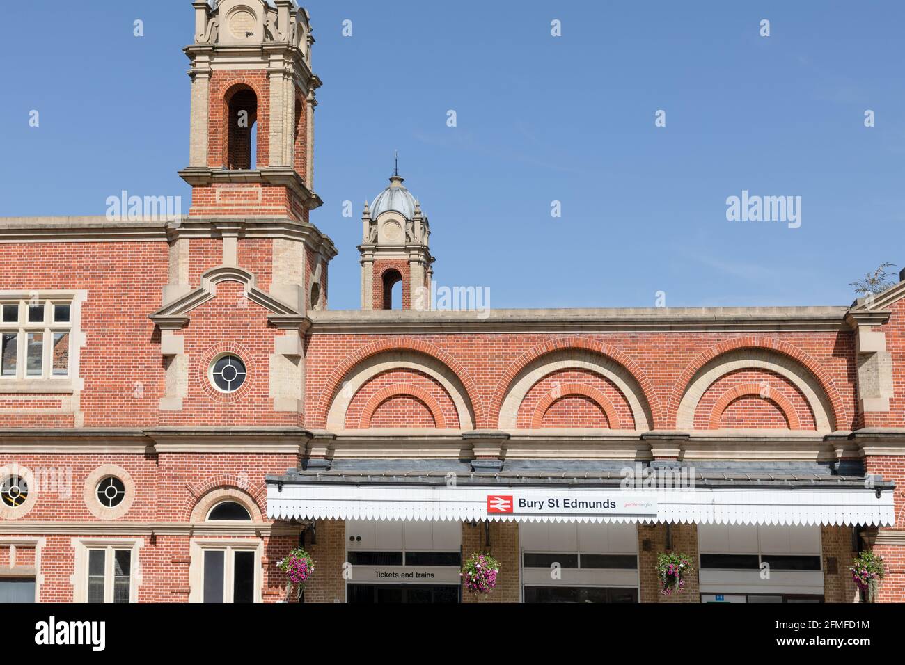 Bahnhof, Bury St Edmunds, Suffolk, England Stockfoto