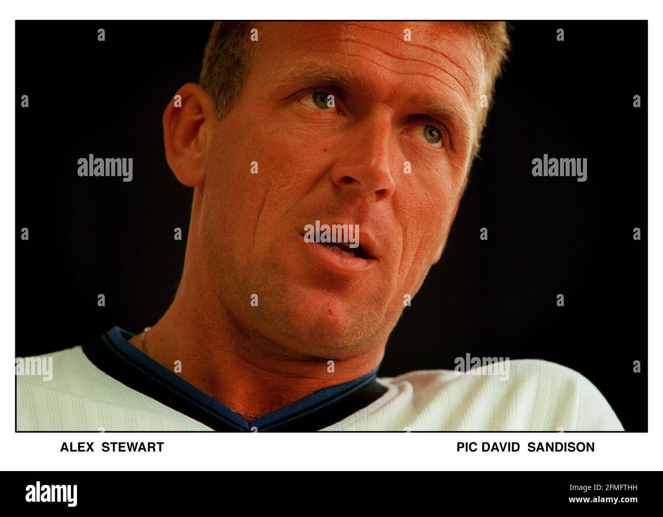 Alec Stewart Cricket Spieler für England & Surrey Juli 1999 Stockfoto