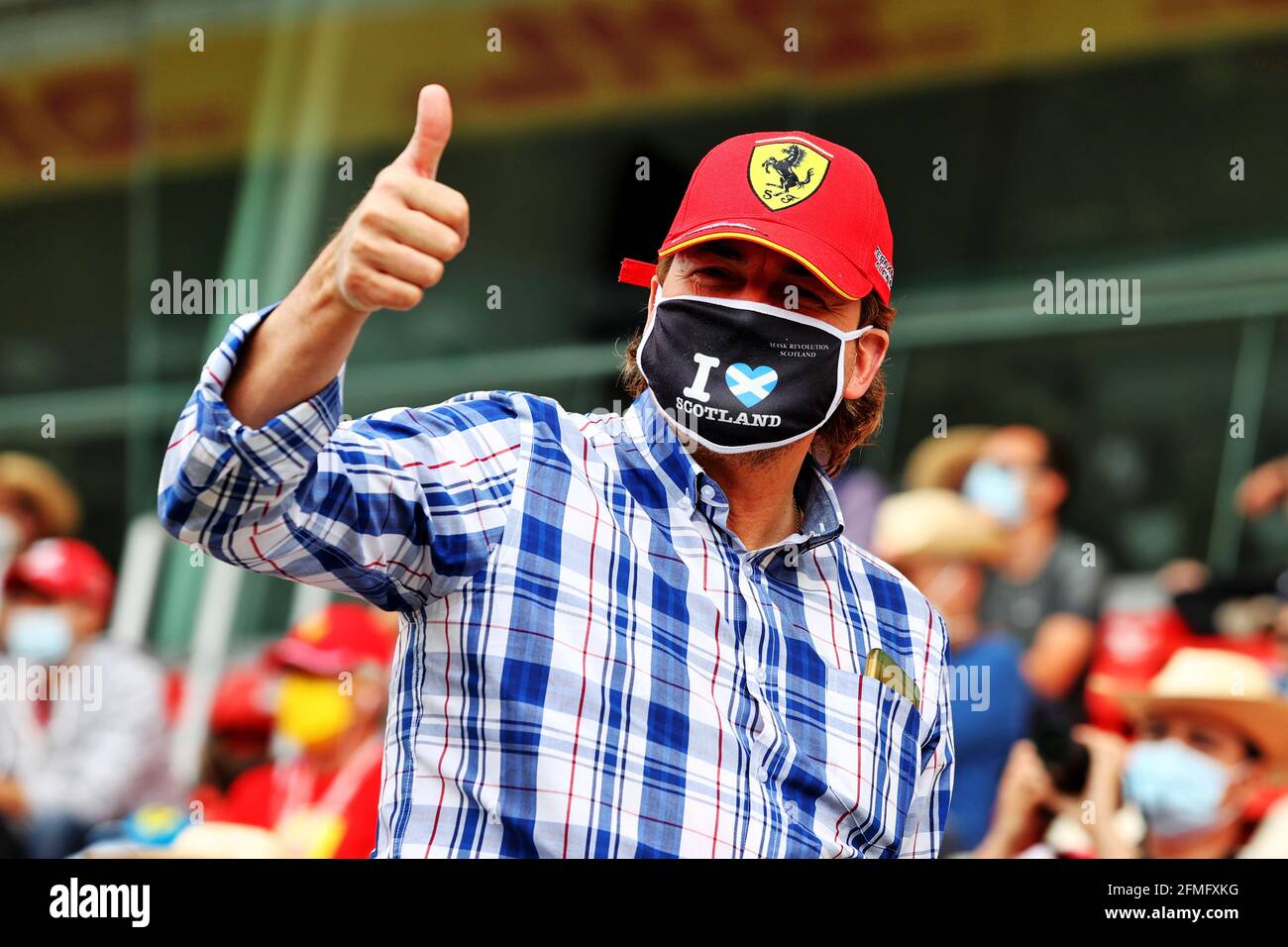 Barcelona, Spanien. Mai 2021. Circuit Atmosphäre - Fans in der Tribüne. Großer Preis von Spanien, Sonntag, 9. Mai 2021. Barcelona, Spanien. Quelle: James Moy/Alamy Live News Stockfoto