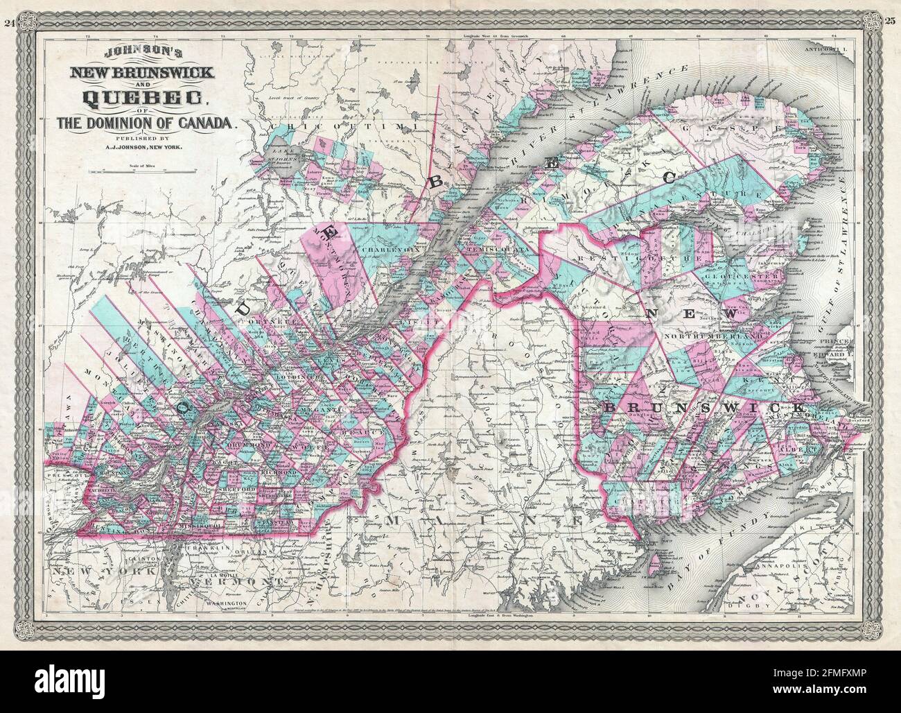 Vintage quebec karte -Fotos und -Bildmaterial in hoher Auflösung – Alamy