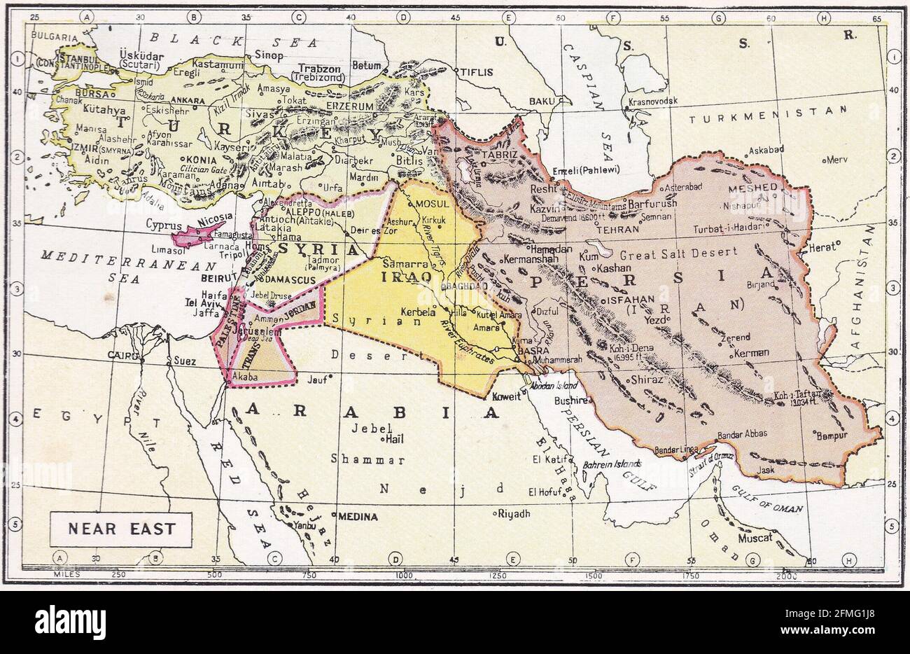 Vintage karte von turkmenistan -Fotos und -Bildmaterial in hoher Auflösung – Alamy