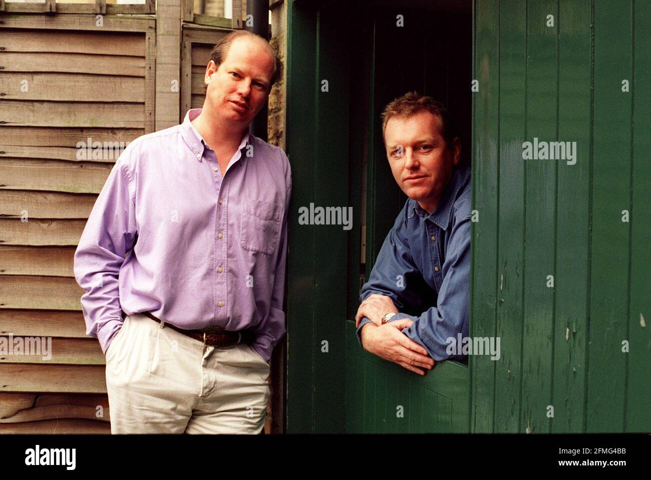 Simon Clarke und Andrew Scott März 1999partners von Scott Dunn „Travel for How they Met“-Funktion Stockfoto