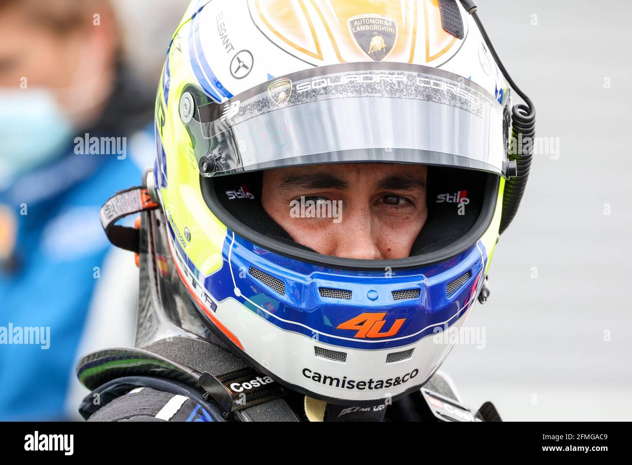 Costa Albert (esp), Emil Frey Fracing, Lamborghini Huracan GT3 Evo, Portrait beim 2. Lauf der Fanatec GT World Challenge Europe 2021 Powered by AWS, vom 6. Bis 9. Mai 2021 auf dem Circuit de Nevers Magny-Cours, Magny-Cours, Frankreich - Foto François Flamand / DPPI Stockfoto