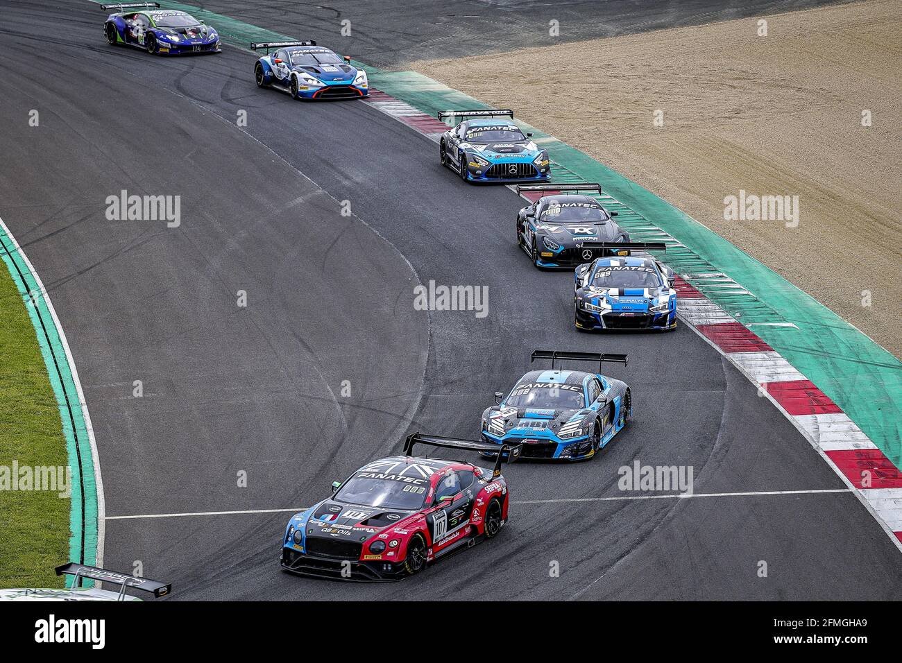 107 Richelmi Stephane (mco), Lessennes Benjamin (bel), CMR, Bentley Continental GT3, Einsatz beim 2. Lauf der Fanatec GT World Challenge Europe 2021 Powered by AWS, vom 6. Bis 9. Mai 2021 auf dem Circuit de Nevers Magny-Cours, Magny-Cours, Frankreich - Foto Paulo Maria / DPPI / LiveMedia Stockfoto