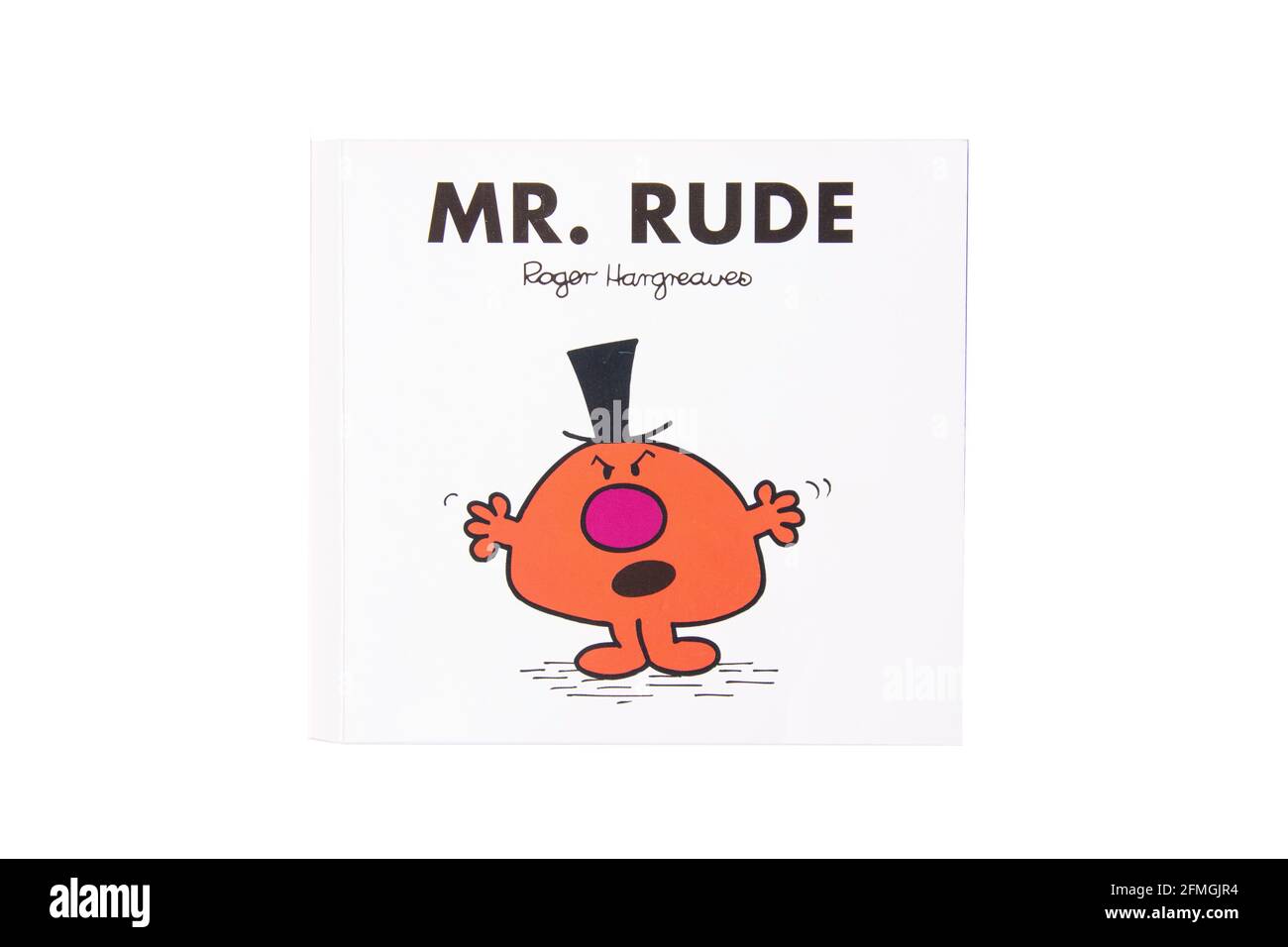 Mr Rude von Mr Men Kinderbuch der Serie von Roger Hargreaves, Greater London, England, Vereinigtes Königreich Stockfoto
