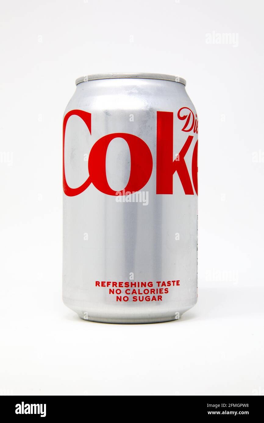 Diät Cola trinken kann Stockfoto