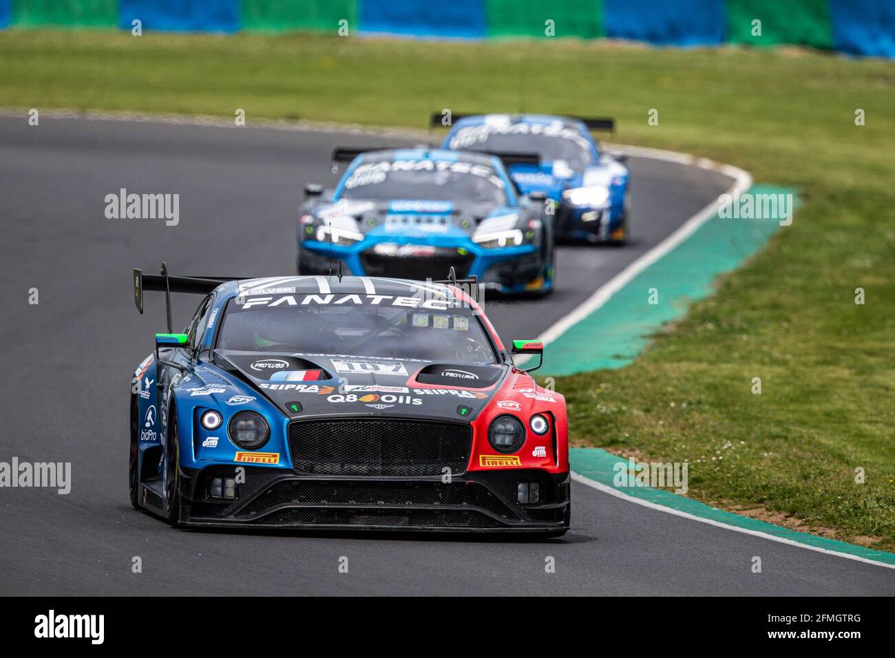 107 Richelmi Stephane (mco), Lessennes Benjamin (bel), CMR, Bentley Continental GT3, Einsatz beim 2. Lauf der Fanatec GT World Challenge Europe 2021 Powered by AWS, vom 6. Bis 9. Mai 2021 auf dem Circuit de Nevers Magny-Cours, Magny-Cours, Frankreich - Foto Clement Luck / DPPI / LiveMedia Stockfoto