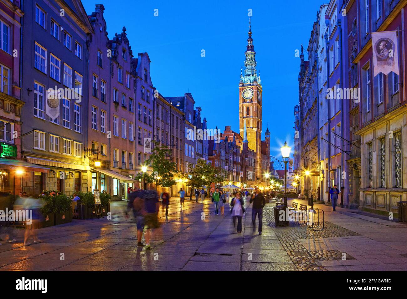 Polen Danzig Dluga Straße woiwodschaft Pommern Stockfotografie Alamy