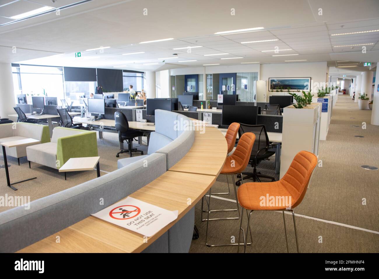 Leere Geschäftsbüros in Sydney während der Covid 19-Pandemie, da Arbeiter von zu Hause aus arbeiten,Sydney,NSW,Australien Stockfoto