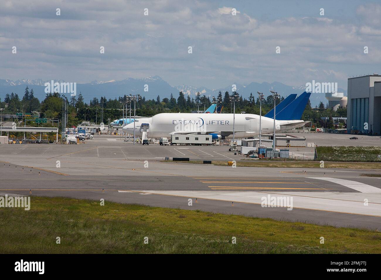Boeing-Werk in Paine Field, Everett Stockfoto