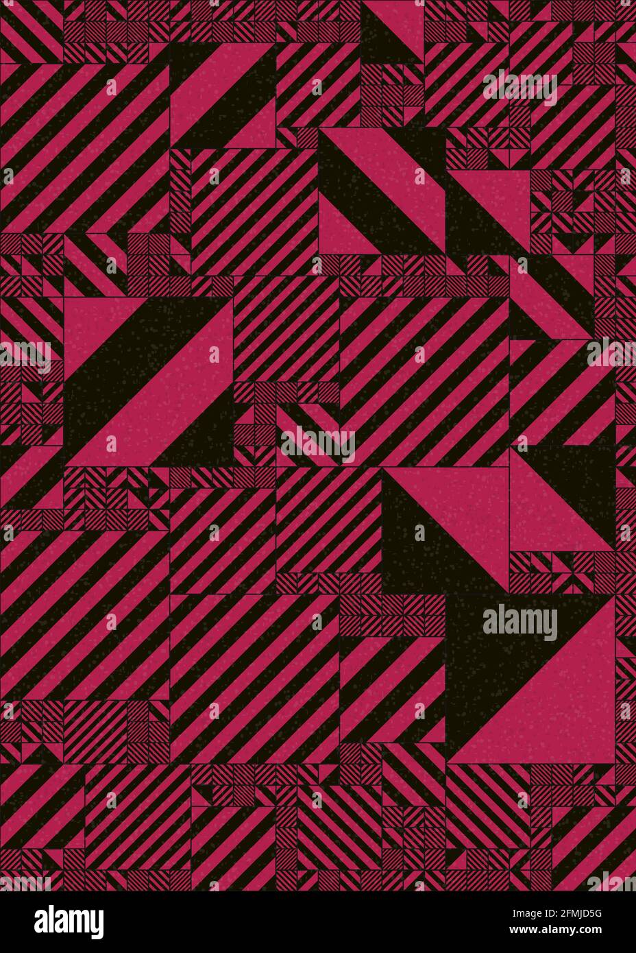 Abstrakte geometrische generative Illustrationen Stockfoto
