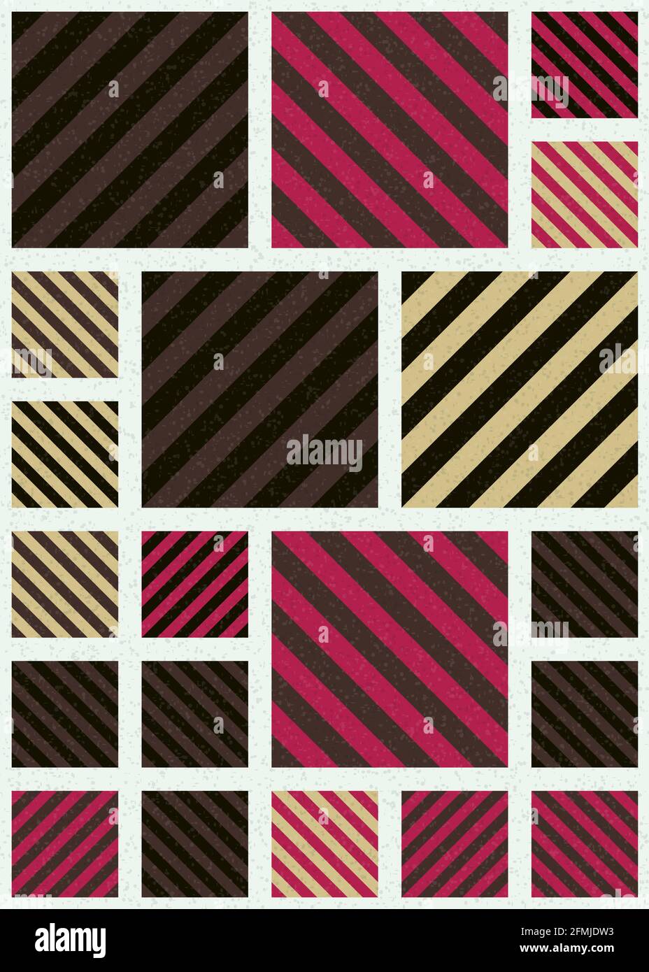 Abstrakte geometrische generative Illustrationen Stockfoto