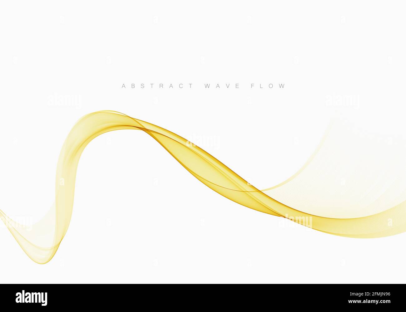 Helles Orange Lichtgeschwindigkeit transparente Welle über weißem Hintergrund. Vektorgrafik Stock Vektor