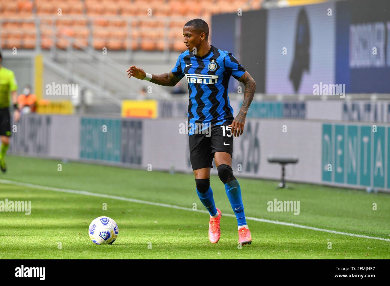 Mailand, Italien. Mai 2021. Ashley Young (15) von Inter sah in der Serie EIN Spiel zwischen Inter und Sampdoria bei Giuseppe Meazza in Mailand. (Bildnachweis: Gonzales Photo - Tommaso Fimiano). Stockfoto