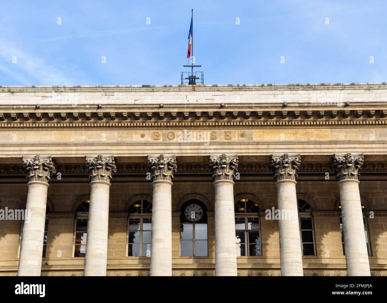 Die Börse in Paris in Frankreich Stockfoto