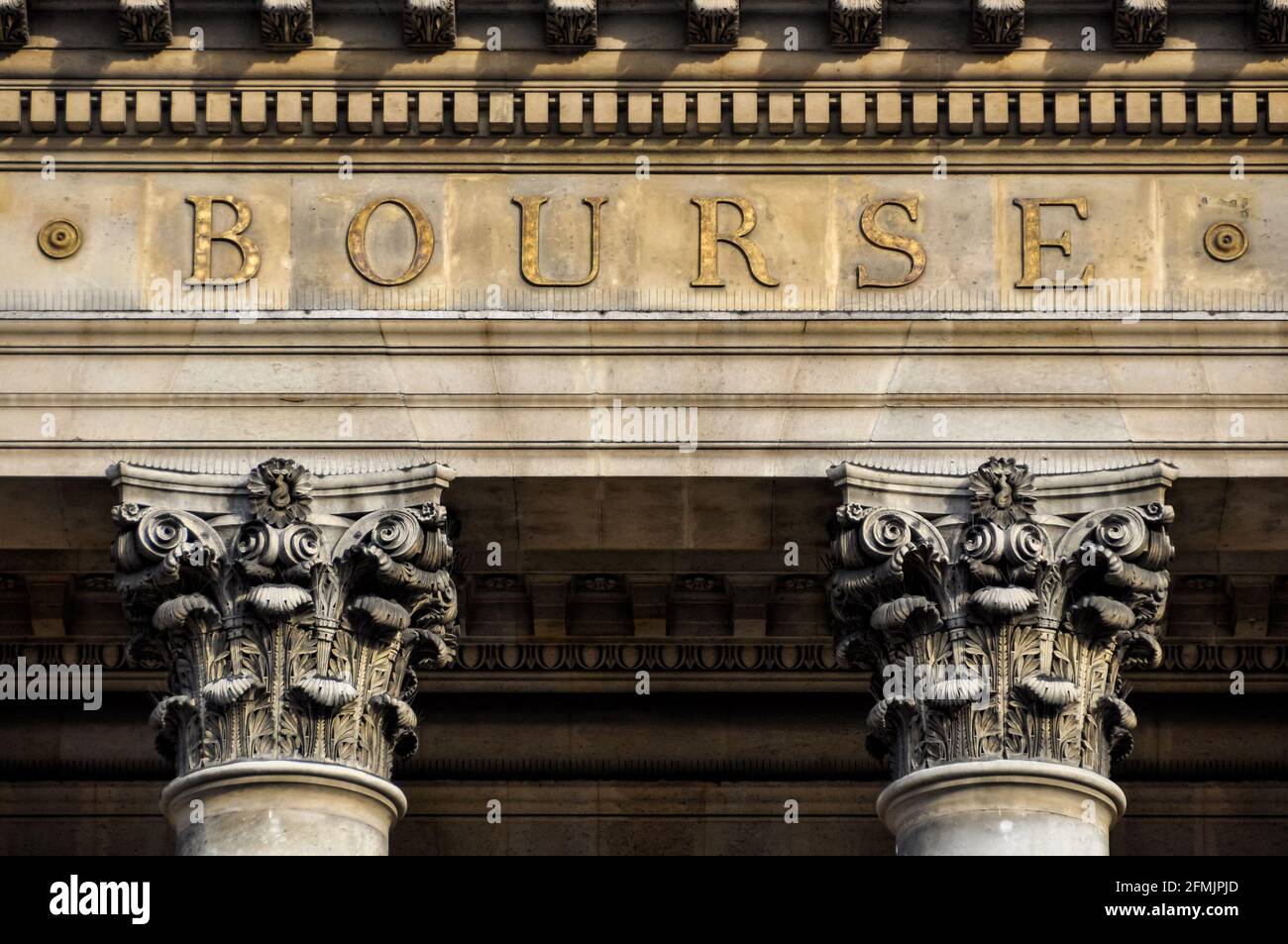 Die Börse in Paris in Frankreich Stockfoto