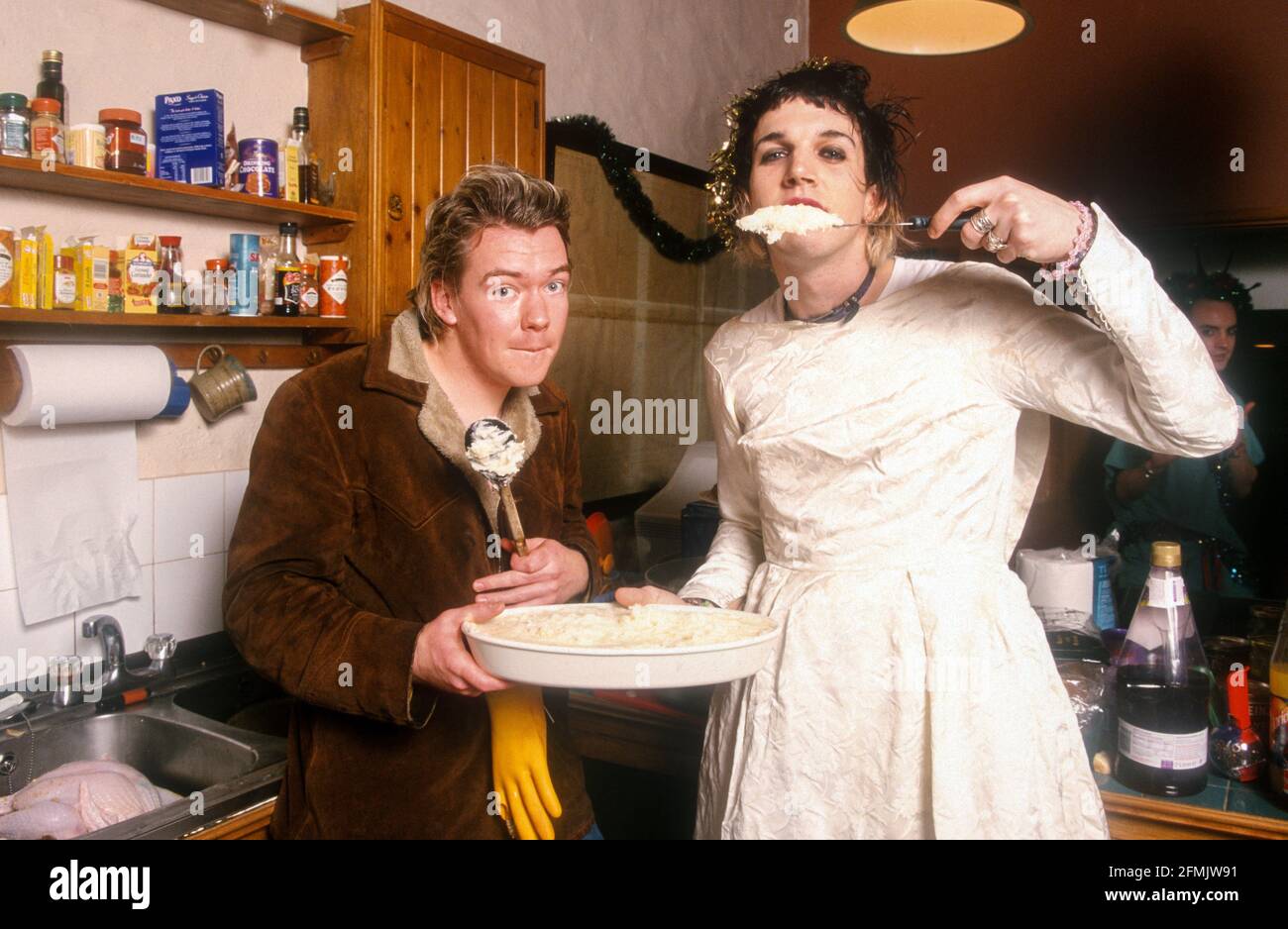 King Adora Weihnachtsfeier im Sawmills Studio, Golant, Fowey, Cornwall, England. Stockfoto