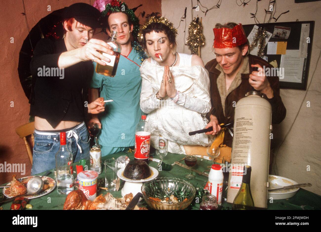 King Adora Weihnachtsfeier im Sawmills Studio, Golant, Fowey, Cornwall, England. Stockfoto