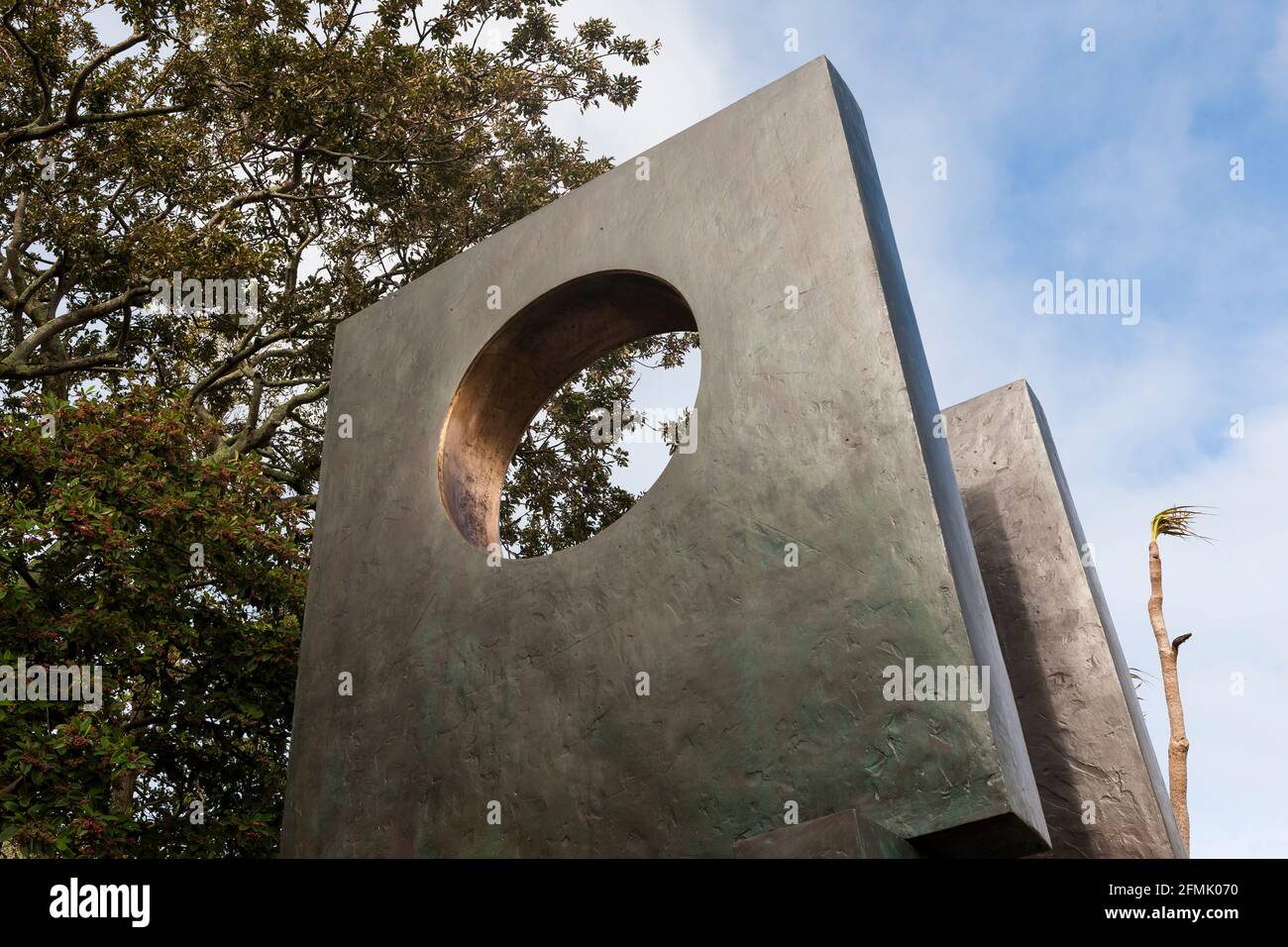 Four-Square (Spaziergang durch) (1966): Barbara Hepworth Sculpture Garden, St Ives, Cornwall Stockfoto