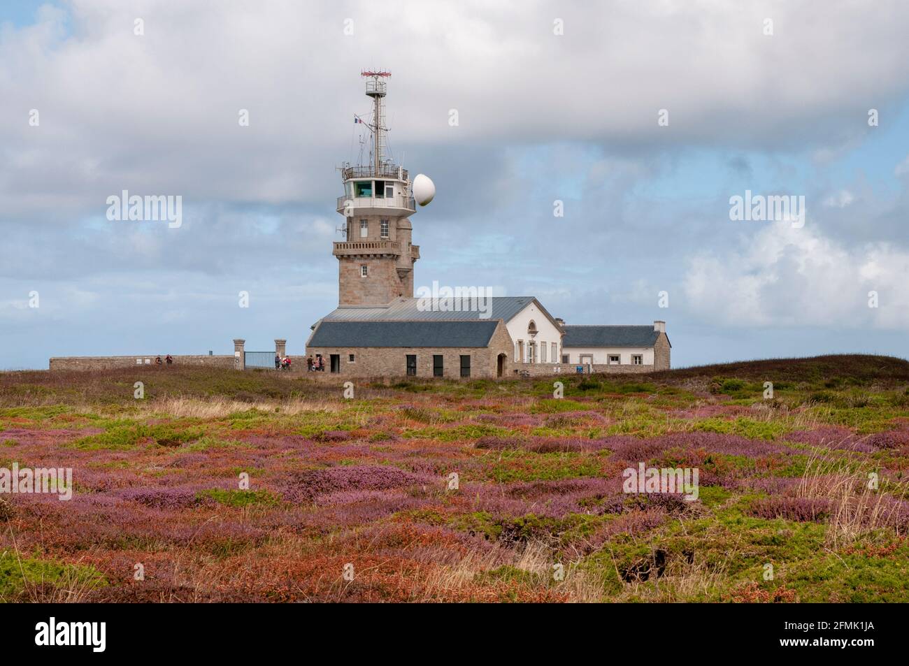 Semaphore an der Pointe du Raz, Iroise-See, Plogoff, Finistere (29), Bretagne, frankreich Stockfoto