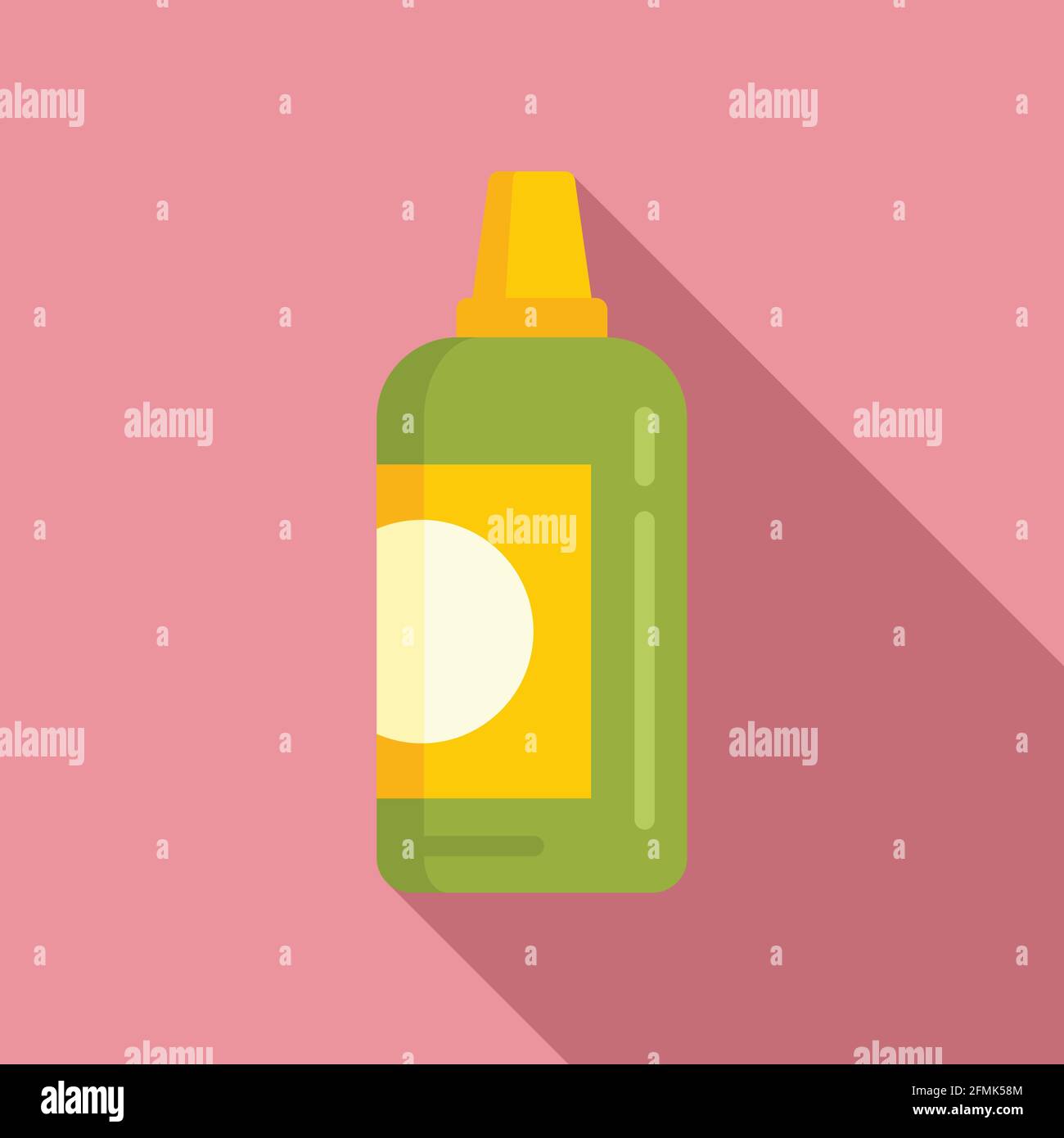 Symbol für Mineraldünger, flacher Stil Stock Vektor