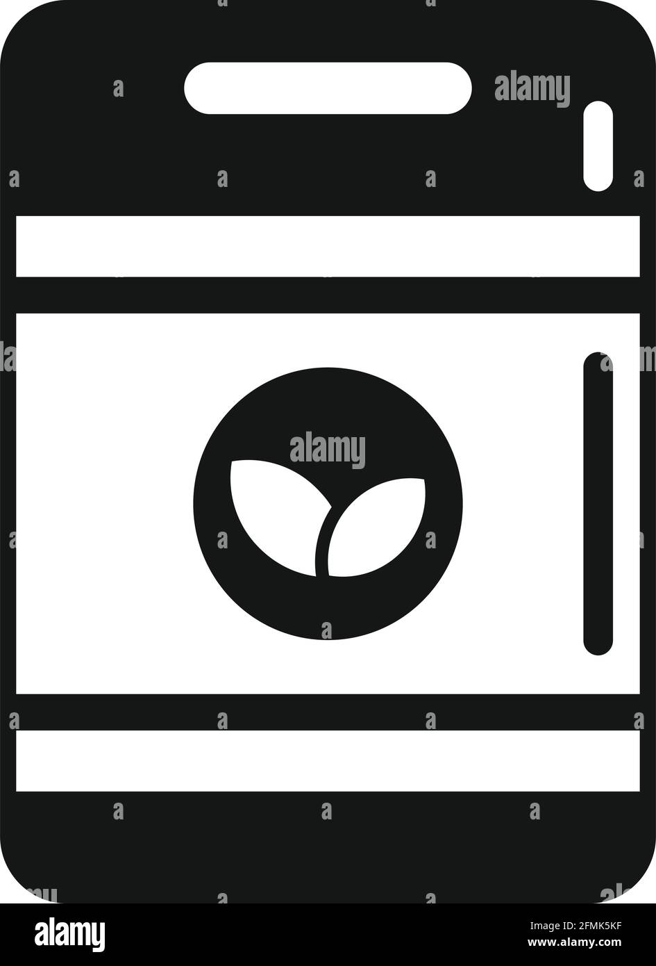 Symbol für Düngemittel im Garten, einfacher Stil Stock Vektor