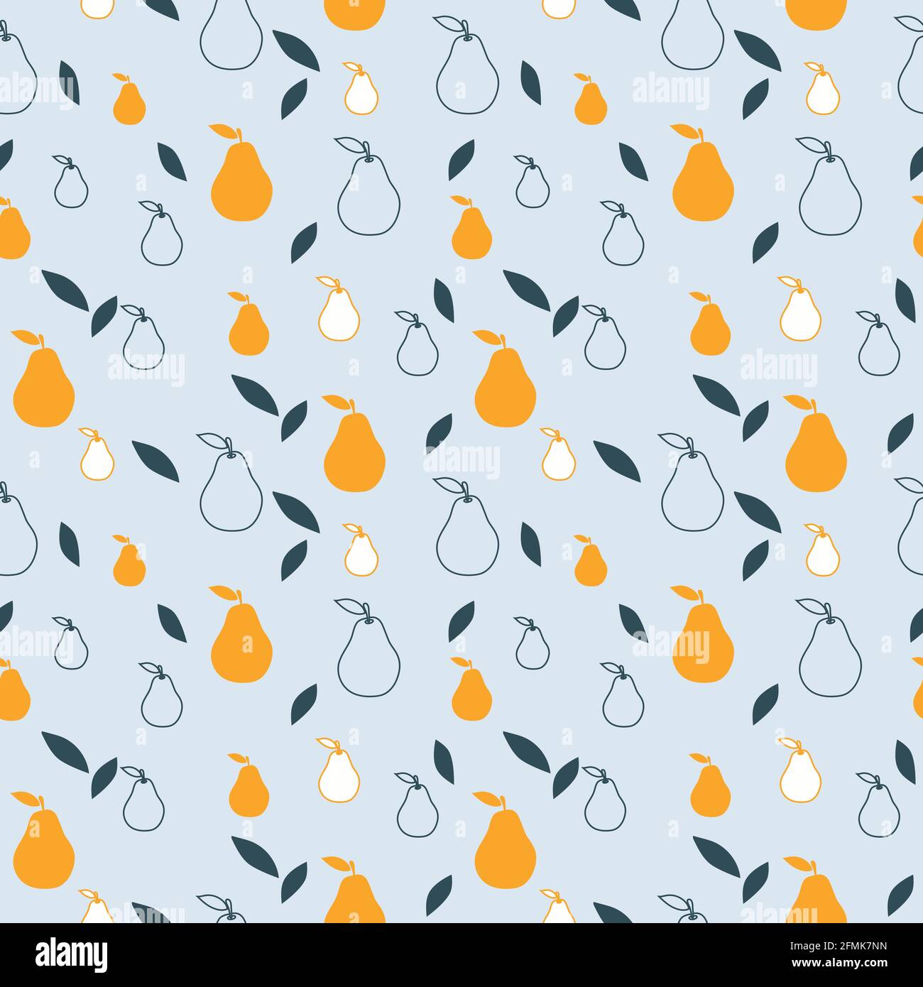 Birnen Vektor nahtlose Muster für Tapete, Textil , Oberfläche, Mode , Hintergrund,Fliese, Schreibwaren, Wohnkultur, Möbel usw. Stock Vektor