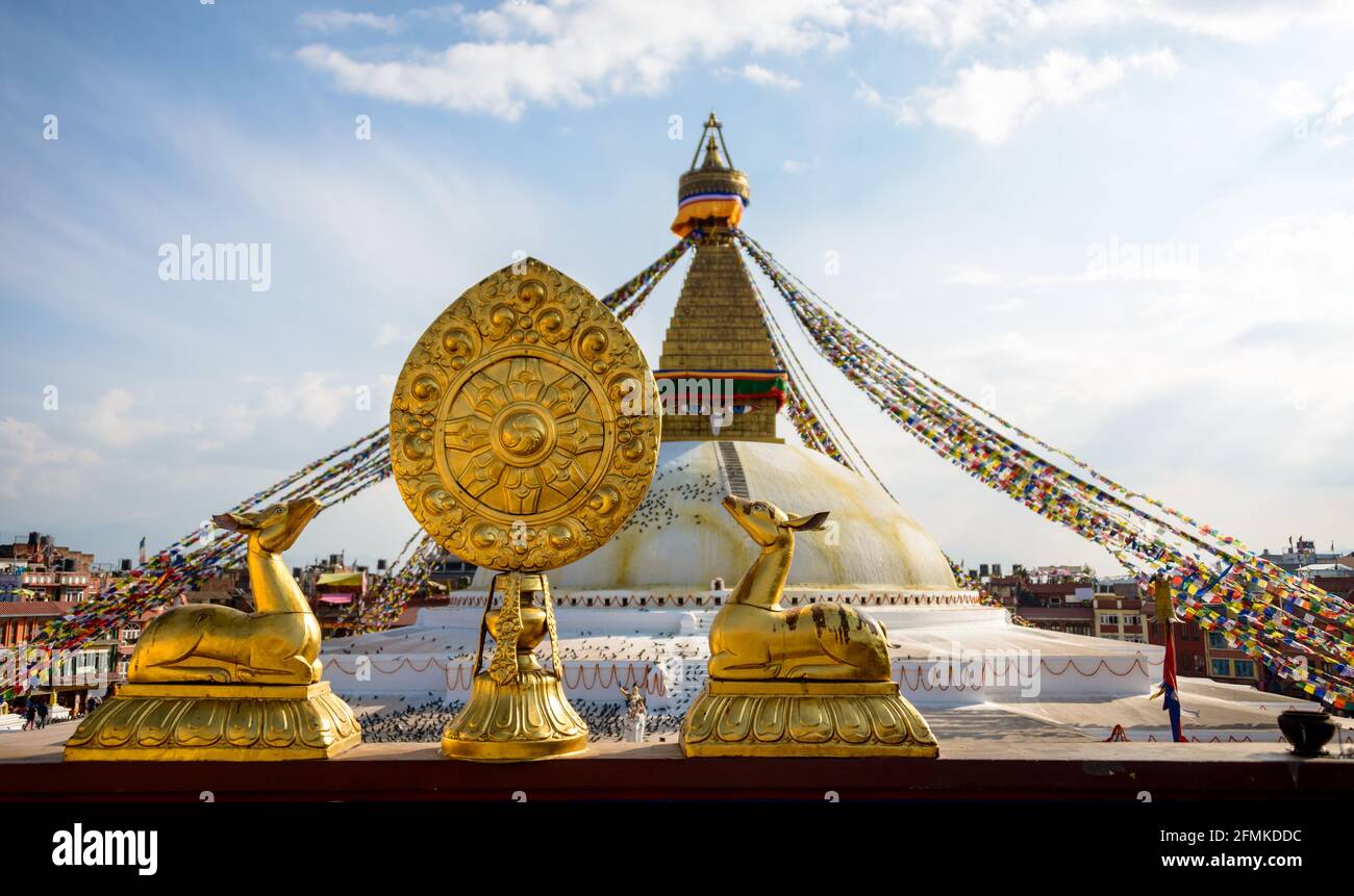Boudhanath Stupa in Kathmandu, Nepal Stockfoto