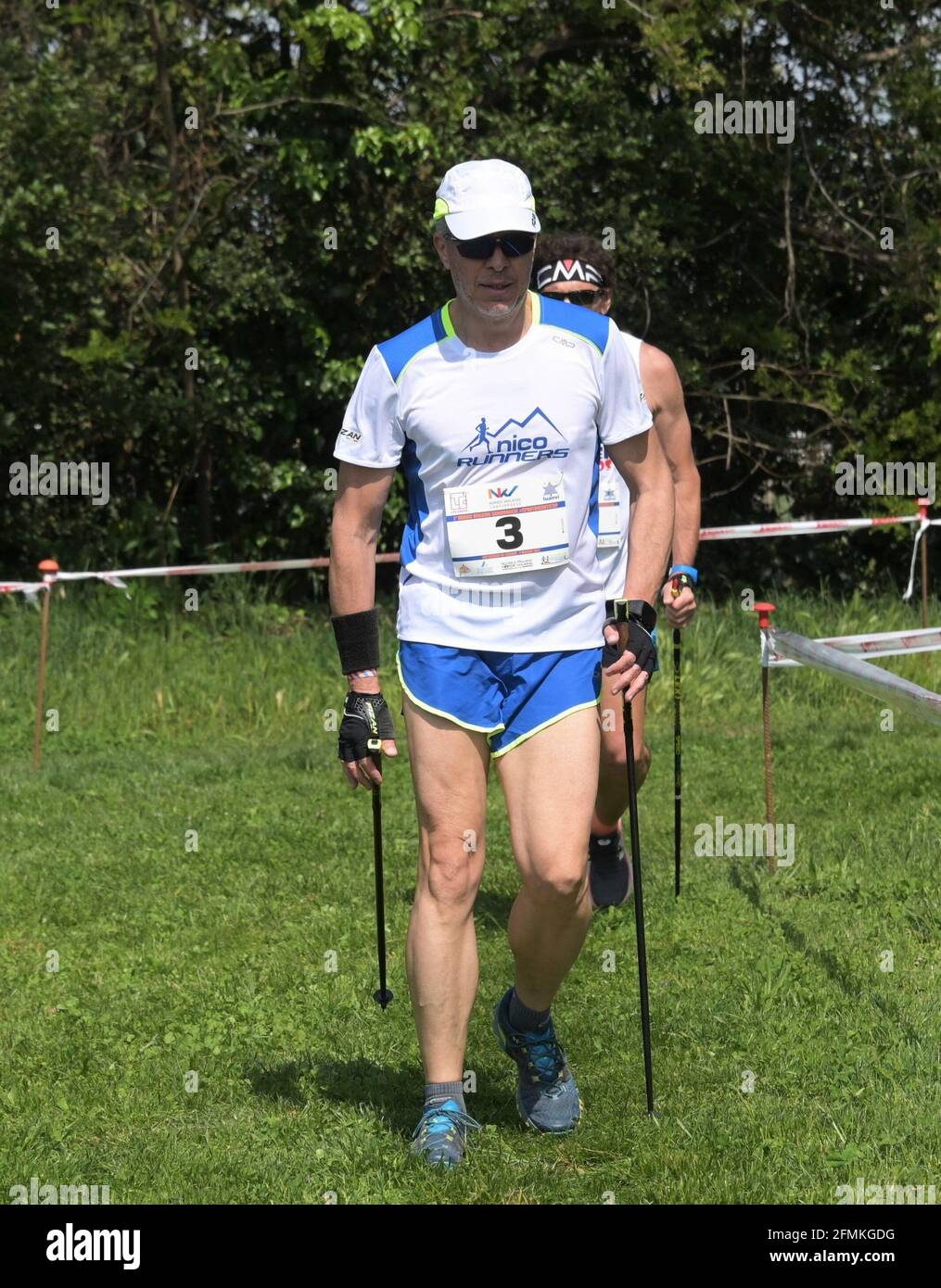 Mailand, Italien. Mai 2021. San Giorgio su Legnano MI, Italien 1. Sangiorgese Nordic Walking zweite Runde der italienischen Meisterschaft Circuito Tricolore FIDAL 2021 iin das Foto: Zanella Silvano Kredit: Unabhängige Fotoagentur/Alamy Live News Stockfoto