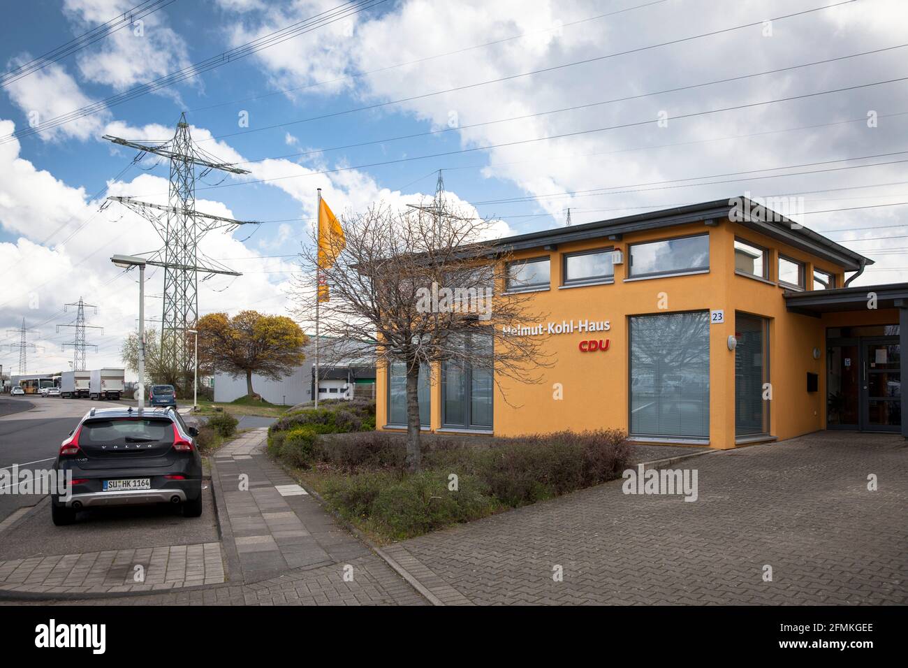 CDU-Bezirksamt im Helmut-Kohl-Haus im Gewerbepark Europark in Frechen, Nordrhein-Westfalen, Stockfoto