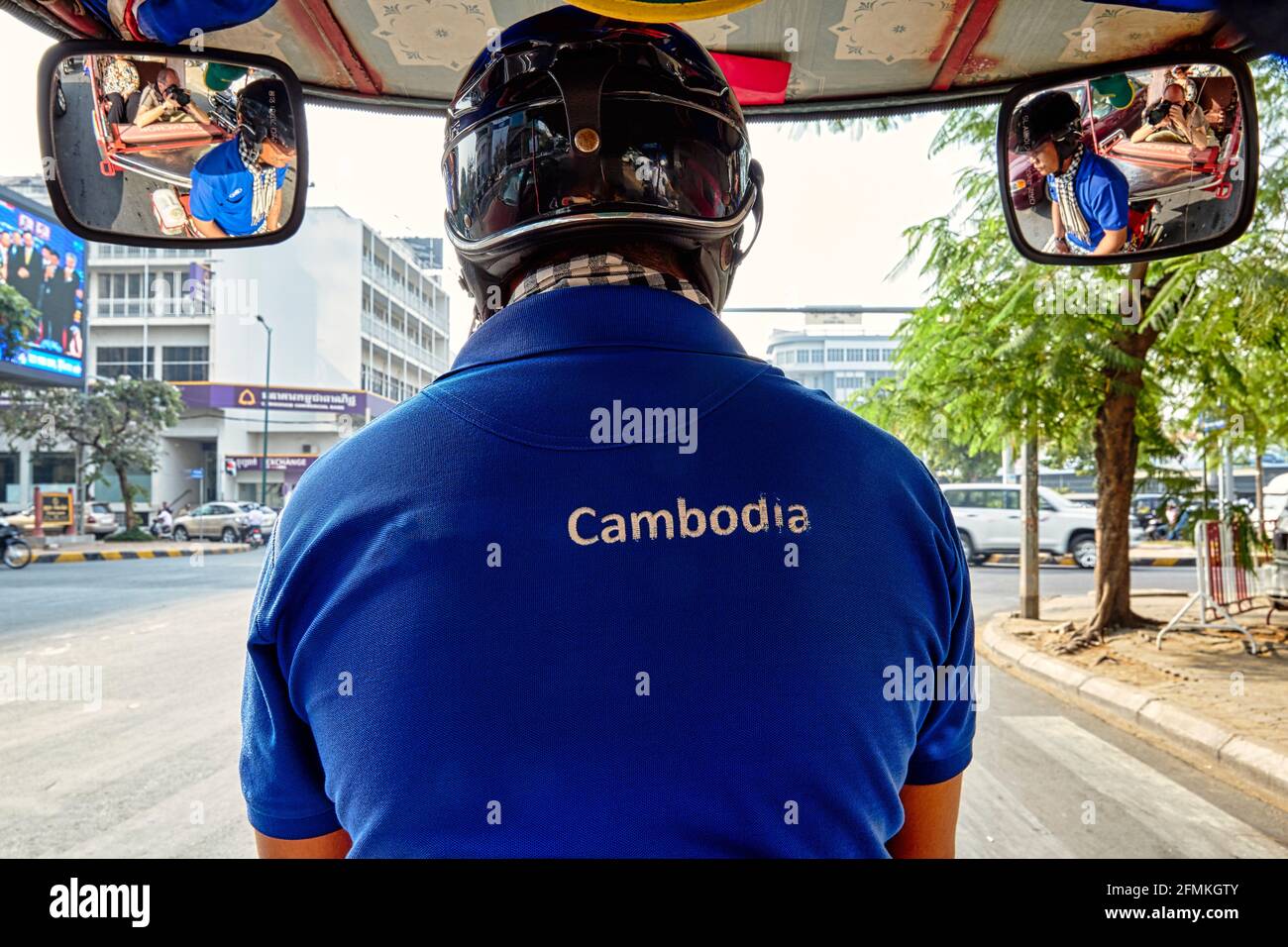 Ein Tuc Tuc (Auto Rikscha) in Phnom Penh Kambodscha Stockfoto