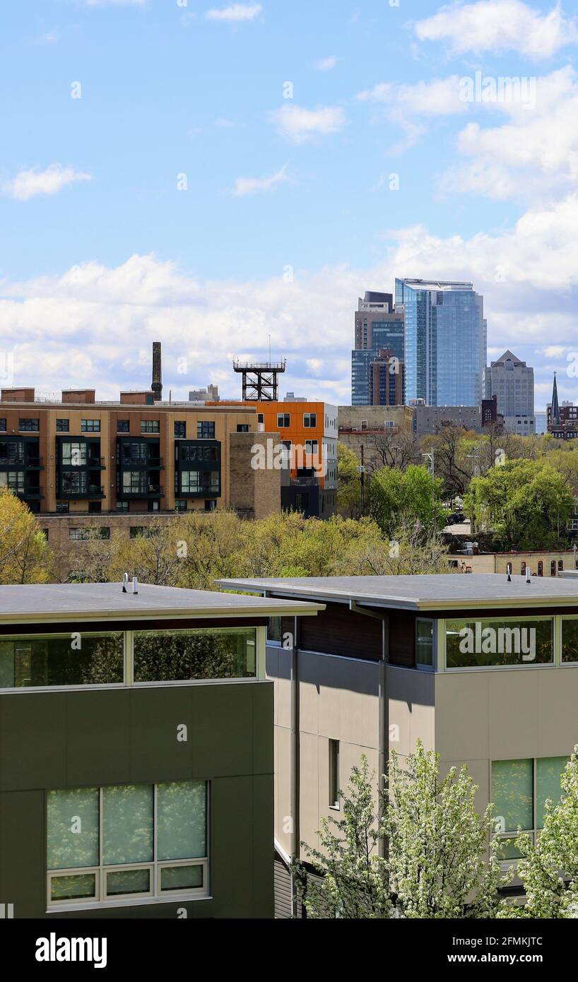 Urban Living Milwaukee Stockfoto