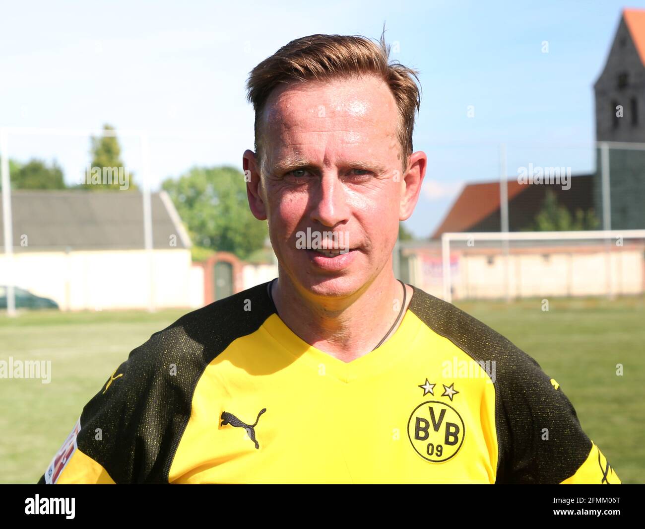 Deutscher Fußballer Jörg Heinrich BVB Borussia Dortmund Stockfoto